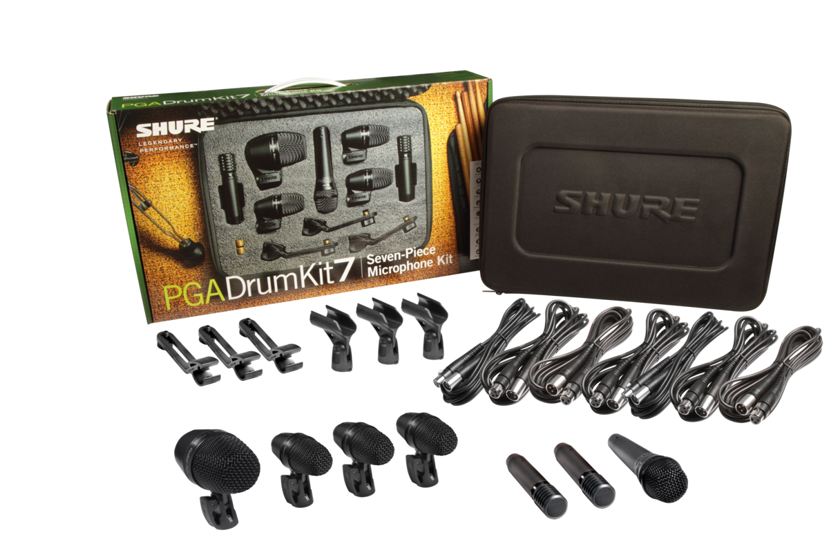配信機器・PA機器・レコーディング機器 SHURE PGADrumkit7 非常に良い)SHURE PGADRUMKIT7-J ドラム用マイクロホンキット 【公式通販】